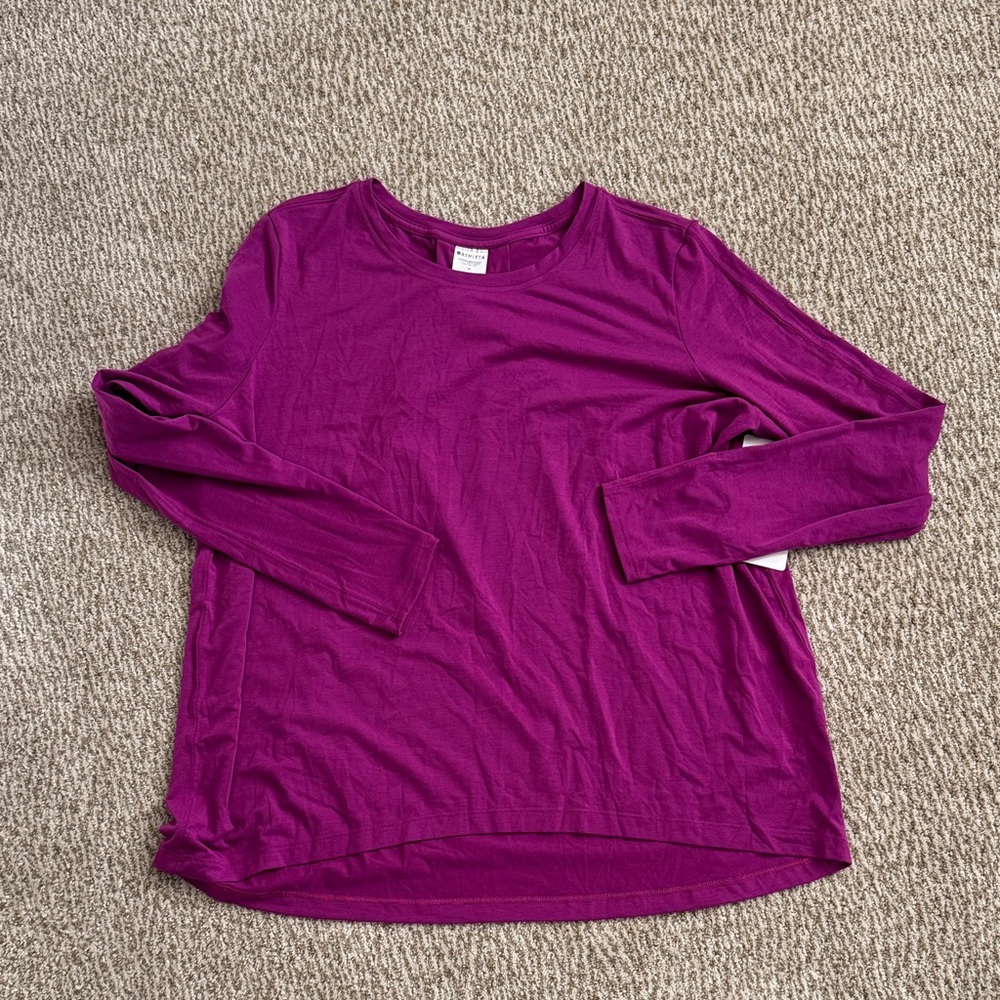 Athleta With Ease Long Sleeve Top M
